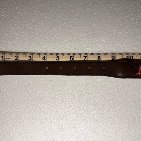 JCREW LEATHER AND WOOL TARTAN BELT - Picture 8 of 8